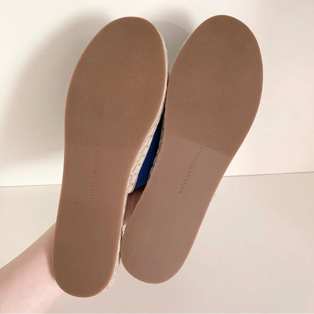 Banana Republic Blue Espadrille Slip-On Shoes